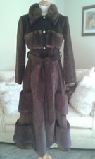 A.w.a.k.e. Chocolate Cord Maxi Coat Size Small / Medium