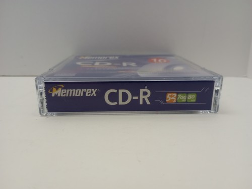 Memorex CD-R, 52x, 700MB, 80 Min, 10 Pack Recordable CD ROM, New Sealed - Picture 3 of 4