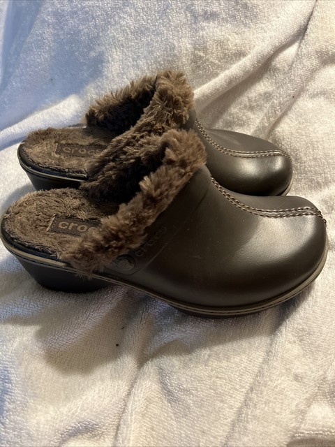 Crocs 11552 Womens Cobbler Eva Faux Fur 