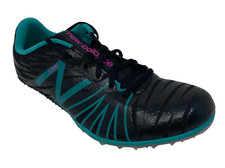 New Balance WSD100BB Black/Teal Women's Track Spikes Size 10