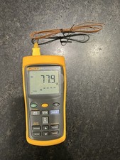 Fluke 54 II Thermometer, 54-2, Excellent Condition, W/ Probe And Manual