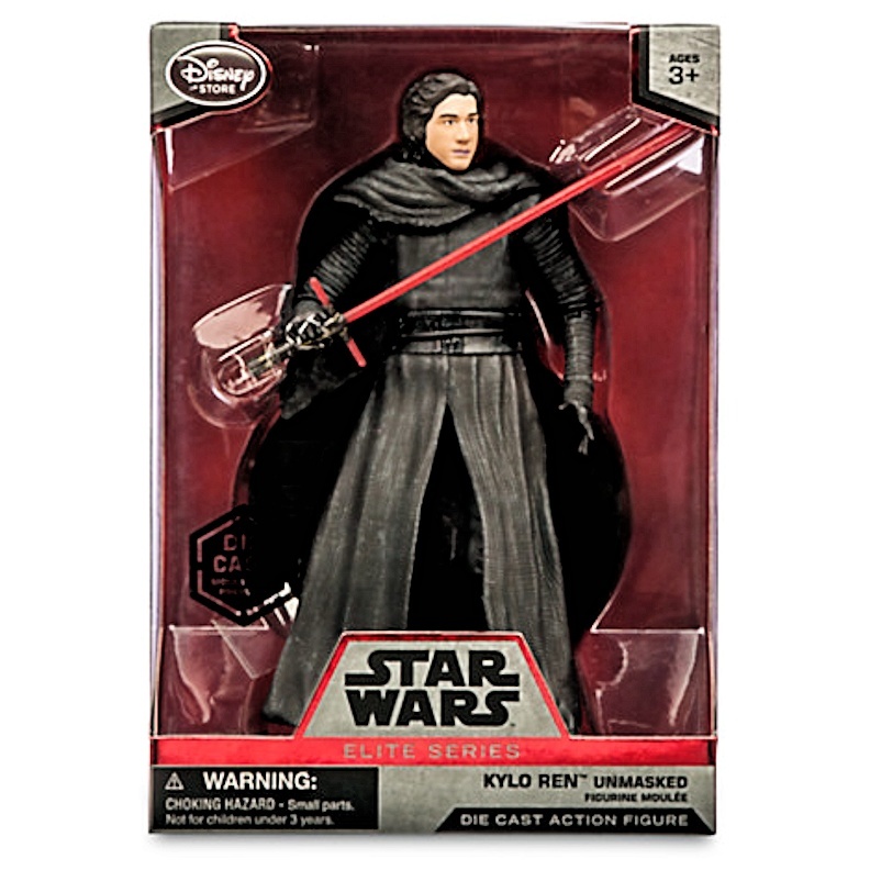 Star Wars KYLO REN UNMASKED ELITE SERIES Disney Store Die Cast