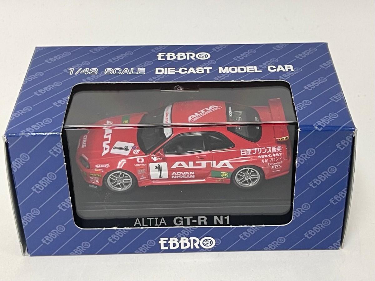 1/43 Ebbro Altia Nissan GT-R R34 N1 JGTC 1999 car #1 #67