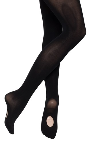 Girls Ladies Black Convertible Ballet 