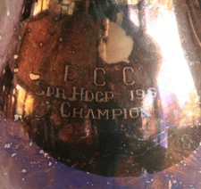 Eugene Country Club 1962 Champ ECC Golf Trophy Sheridan Silver on Copper Pitcher