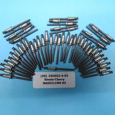 (50) CR3552-4-03 Cherry Aerospace NAS9311M4-03 Aircraft Countersunk Rivets NOS