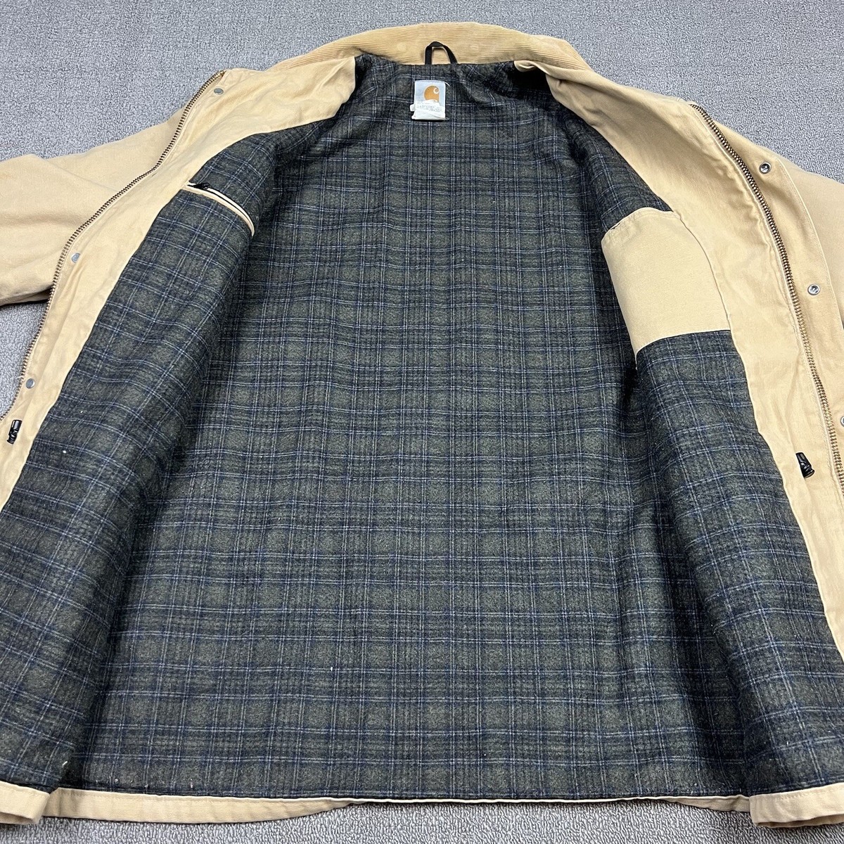 Vintage Carhartt C52 WET Chore Jacket Coat Mens 2XL Blanket Lined 