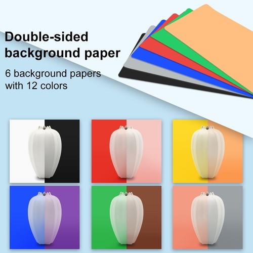 16" /10" PULUZ Portable LED Photo Light Box Tent Cube Studio Photography 40x40cm - Picture 11 of 17