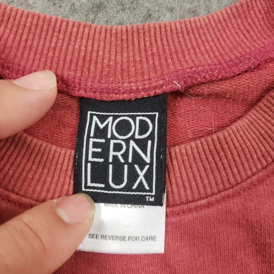 Modern Lux 衬衫女式超小号红色长袖 NFL 周日足球目标 — 第 4/4 张图片