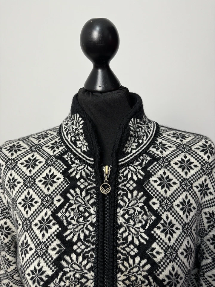 Dale of Norway Mujer Christiania Merino Cremallera Completa Chaqueta Suéter Talla L p2p 19,3 Foto 2 de 4
