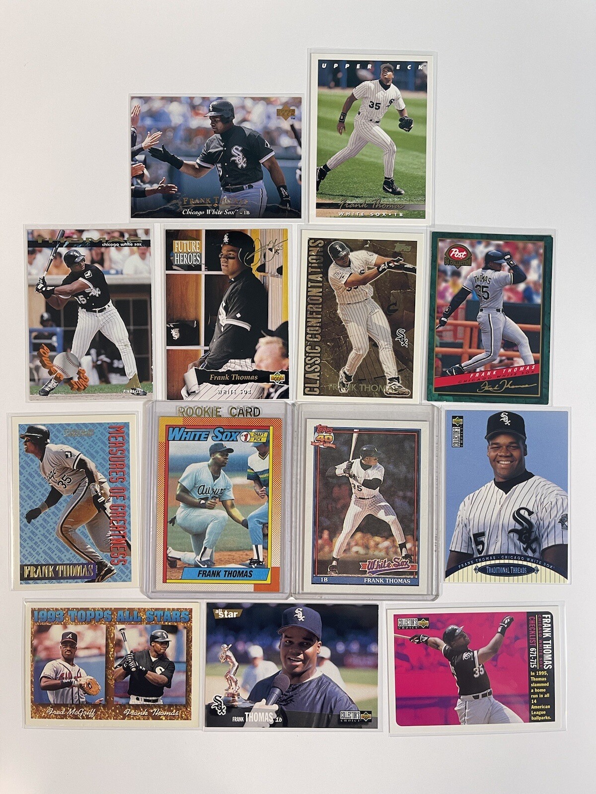 1990-1996 FRANK THOMAS Baseball Collection 13 Card Lot Rookie RC White Sox  | eBay
