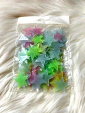 Glow In The Dark Luminous Stars Stickers , vintage, Kid Room Decor, multicolor