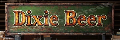 Dixie Beer Rustic Look Metal Sign 2 Sizes to Choose From e13