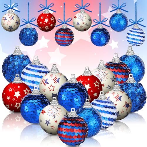 Patriotic Gnome Ornament - 4th Of July Decor - Americana Gifts Handcrafted Christmas Tree Decoration Wooden Holiday Decor 8611015