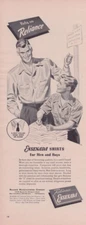 1945 Print Ad Reliance Mfg Co Ensenada Shirts for Men and Boys Illustration