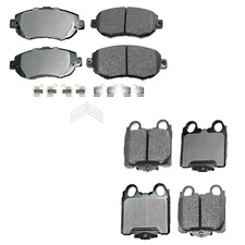 Akebono ProACT Front and Rear Ceramic Brake Pads Kit for GS300 GS400 IS300 SC430