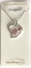 Disney Resort Arribas Heart Rose Swarovski Crystals Necklace NWT B4-18