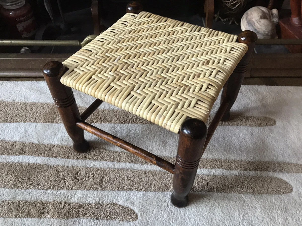 Rattan cheap woven stool