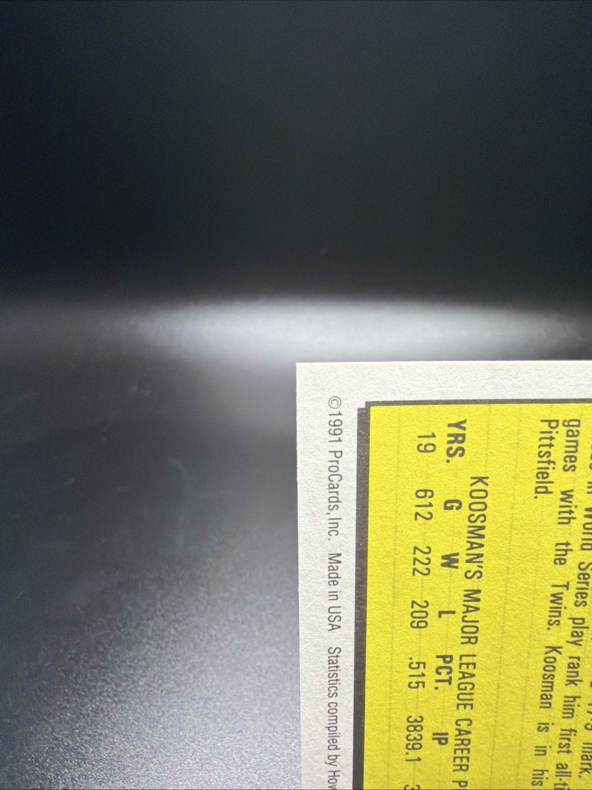 Jerry Koosman 1991 ProCards #3440  Pittsfield Mets Coach thumbnail 7