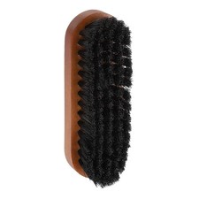 Shoe Cleaning Brush 5"x2" Beech Wood Horsehair Boot Polish Brushes, Black