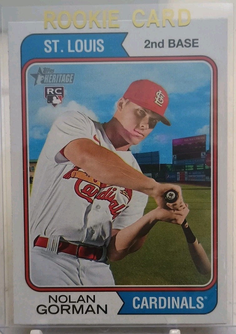 2023 Topps Heritage - Nolan Gorman #19 (RC)