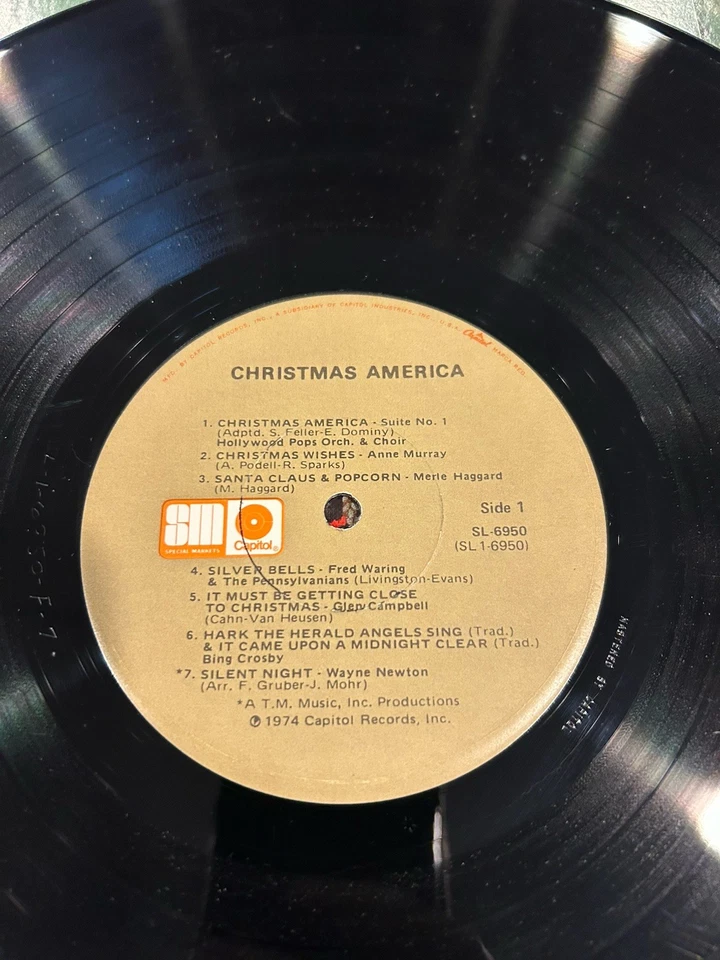 CHRISTMAS AMERICA Various SL-6950 Vinyl Record Nat King Cole VG BING CROSBY + Foto 4 de 4