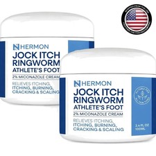 Soothing Jock Itch Antifungal Cream - Fast Relief for Ringworm  Athlete's Foot