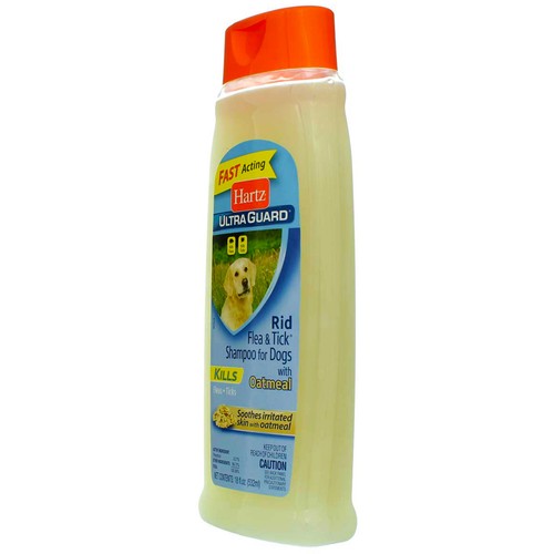 2 Pack Hartz UltraGuard Rid Flea & Tick Dog Shampoo, Oatmeal, 18 fl oz - Picture 5 of 5