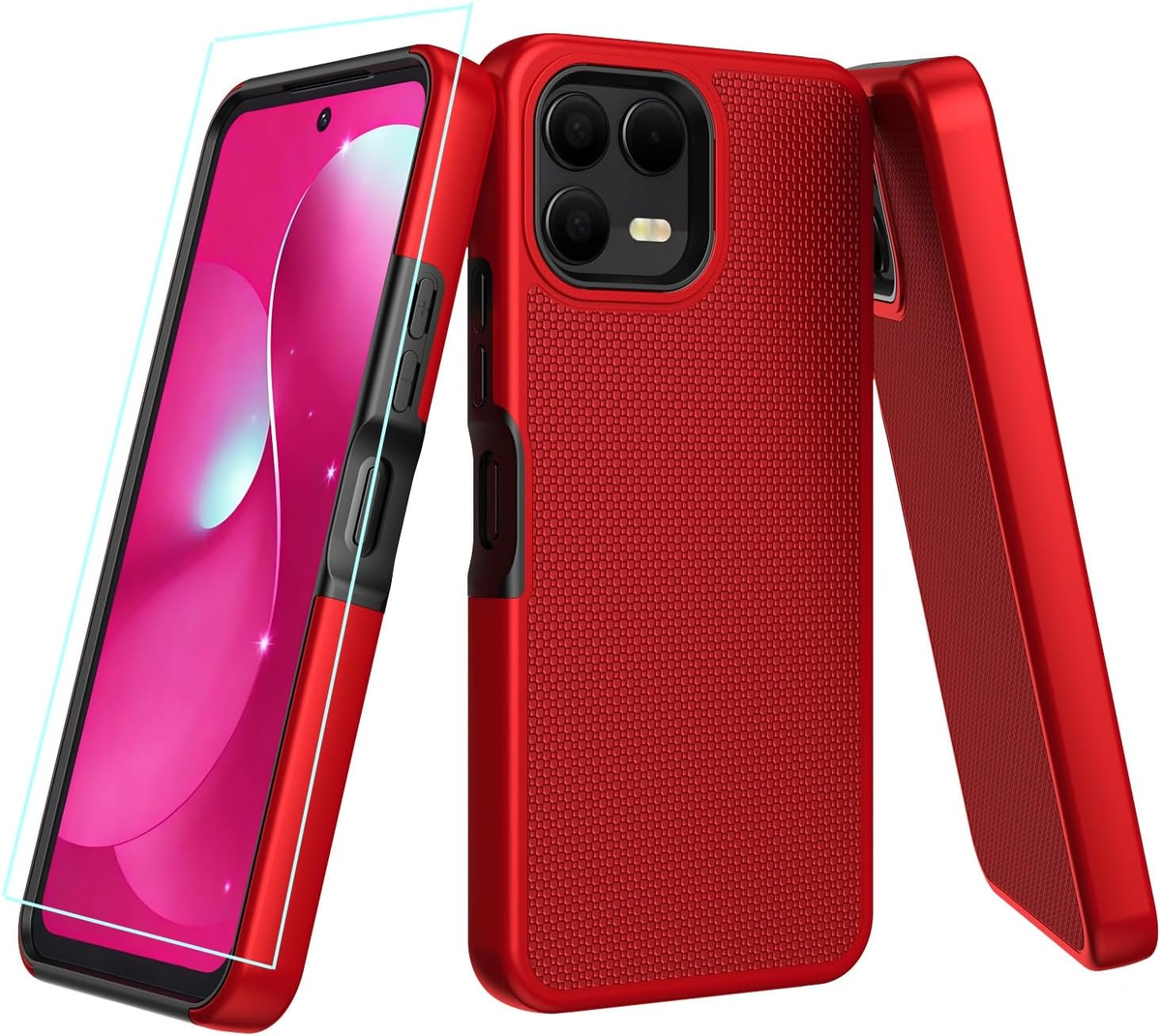 For T-Mobile Revvl 8 Pro Phone Case with Screen Protector,Revvl 8 Pro 5G  Case Du | eBay