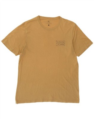 RIP CURL Herren Standard Fit Grafik T-Shirt Oberteil Large Beige CP08