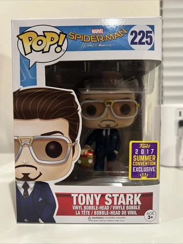 Funko Pop Marvel Spider-Man Homecoming Tony Stark #225 Summer Exclusive 2017