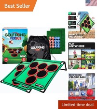Portable Indoor/Outdoor Golf Pong Game - 2 Pack for Endless Fun and Laughter