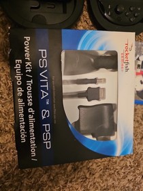 Sony PS Vita Black Handheld Console with Charger, Case, And Persona 4 GOLDEN