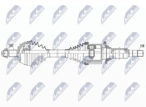 Original NTY Drive Shaft NPW-AR-024 For Alfa Romeo