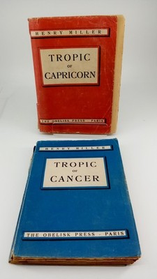 RARE Henry Miller Tropic of Capricorn & Cancer Obelisk Press 1938 1939