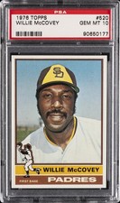 1976 TOPPS #520 WILLIE MCCOVEY PSA 10
