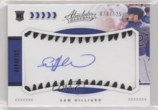 2020 Absolute Rookie Baseball Material Signatures Black Sam Hilliard Auto 0a6
