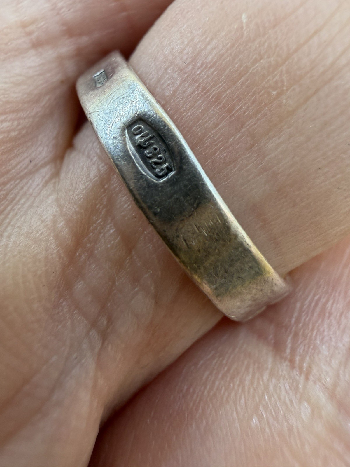 Sterling silver ring Uk size M 1/2 #43 image 6