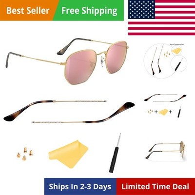 Replacement Temple Arm,Temple Tips for Ray Ban RB3447 RB3547N RB3548N RB3647N...