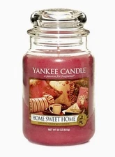 Yankee Candle Home Sweet Home Scented, 22Oz Large Jar Single Wick Candle NEW