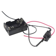 Battery Holder Case Storage Open Box Base With Wire Leads for 12V23A Batteries
