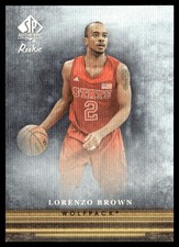2013-14 SP Authentic Canvas Collection Lorenzo Brown Rookie College Card #CC-50
