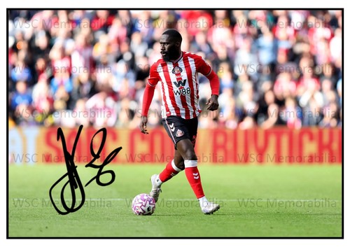 12108. Arthur Masuaku Signed Pictures (A4 Prints) Sunderland West Ham etc.