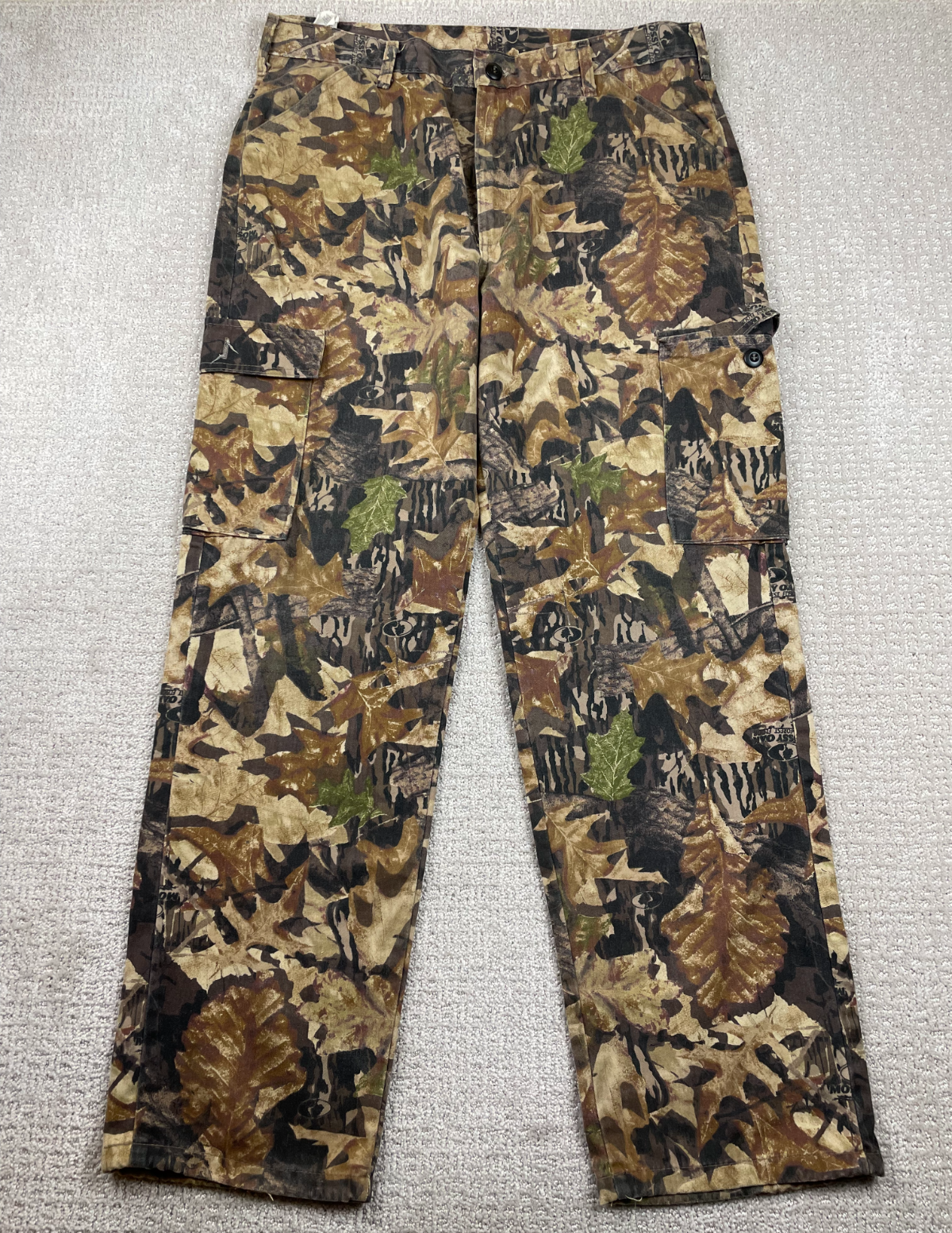 Vintage Liberty Camo Pants Mens Medium Mossy Oak Fall Foliage Cargo Hunting USA