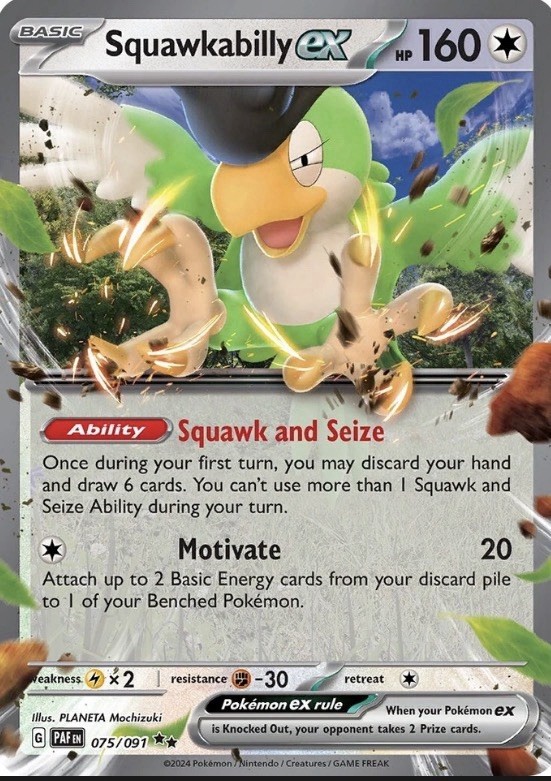 Squawkabilly ex 075/091 - Paldean Fates - NM