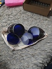 Antique Willson Weld Sunglasses Goggles Old Vtg Steampunk Safety Glasses