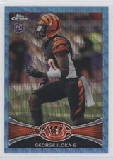 2012 Topps Chrome Blue Wave Refractors George Iloka #BW-205 b9e