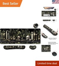 Ultra-Smooth Ergonomic Mouse Pad Set with Memory Foam for Gaming - Dark Academia
