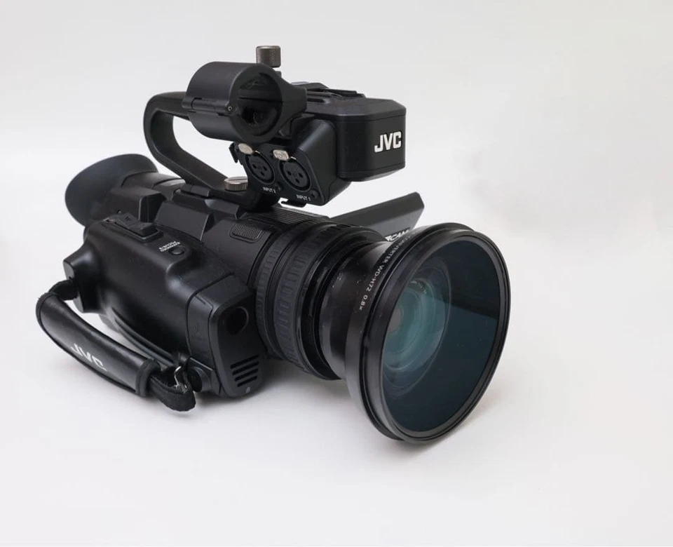 JVC GY-HM185 Camcorder with 3 Genuine Batteries & Bonus Wide Converter Lens - Image 4 of 4