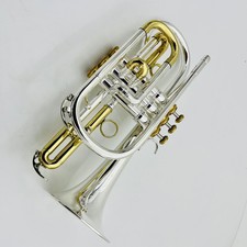Professional Silver and Gold Plated Cornet horn B-flat Brass Instrument -